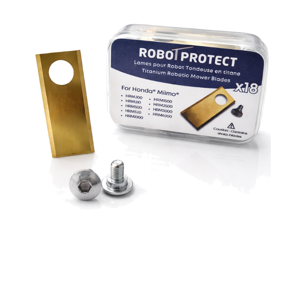 18 Lames robot tondeuse compatibles Honda Miimo + vis