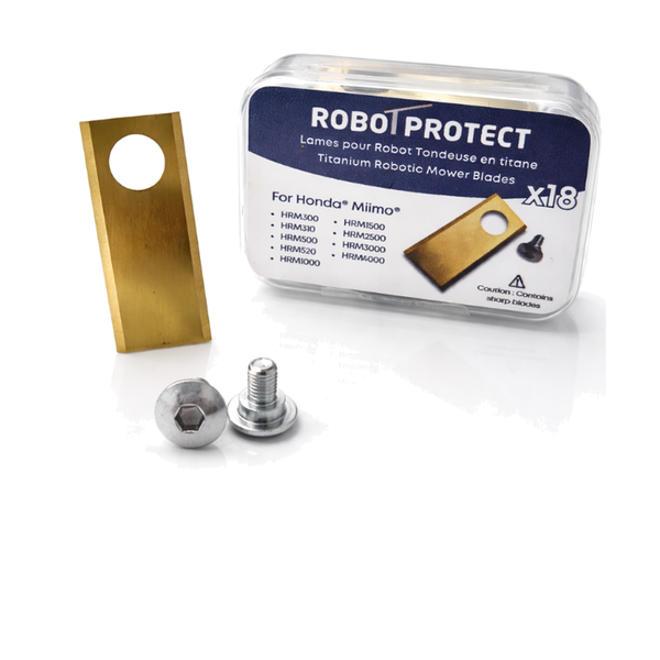 18 Lames robot tondeuse compatibles Honda Miimo + vis