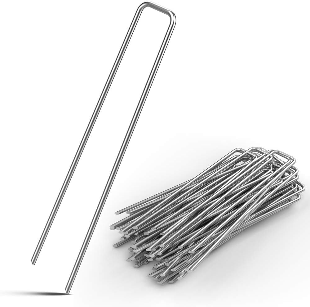 U-shaped ground pegs for robot mower grid - Pack of 10