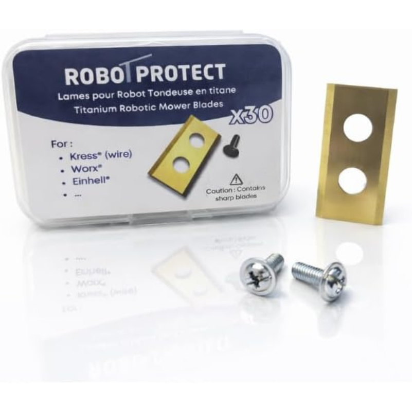 Lames titane pour robot tondeuse