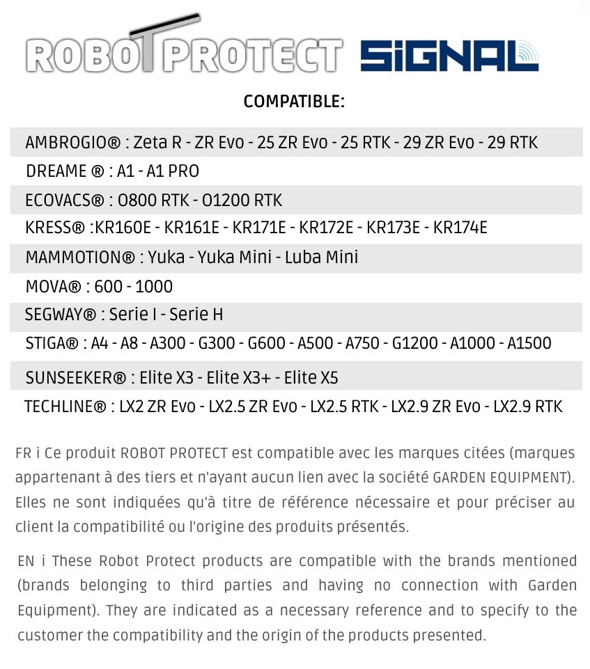 Compatibilité robot protect Signal