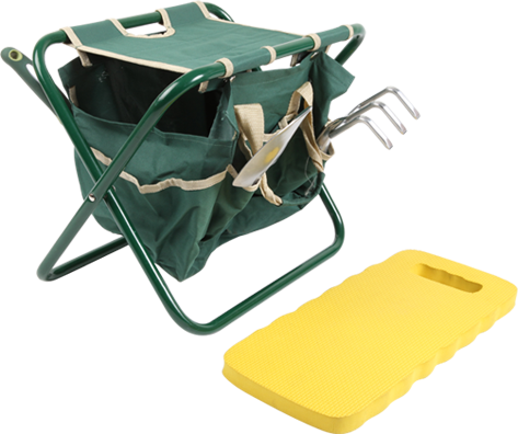 Garden tools set & folding seat