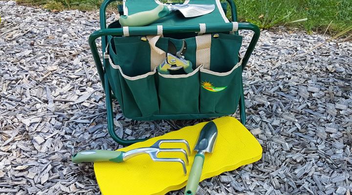 Garden tools set & folding seat